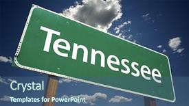  Presentation with tennessee - Amazing PPT layouts having tennessee road sign with dramatic clouds and sky backdrop and a ocean colored foreground