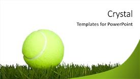  Presentation with lays - Theme with tennis ball lays background and a white colored foreground
