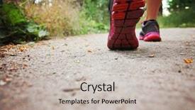  Presentation with tennis shoes - Theme with tennis shoes - athletic pair of legs running background and a  colored foreground