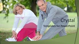  Presentation with curling sport - PPT layouts consisting of tennis shoes - couple doing sport background and a light blue colored foreground