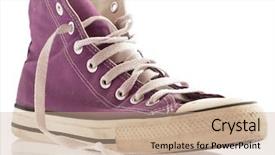  Presentation with history earth globe isolated white - Theme featuring tennis shoes - purple sneaker isolated background and a  colored foreground