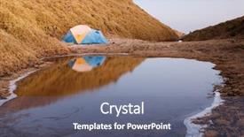  Presentation with big tent - Amazing presentation theme having tent in cold high moutain backdrop and a  colored foreground