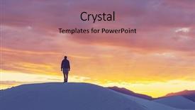  Presentation with tent - Beautiful theme featuring tent in white dunes usa backdrop and a  colored foreground