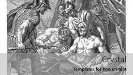  Presentation with tent - PPT theme having tent-with-telephos-king background and a light gray colored foreground