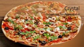  Presentation with pepper - Amazing slides having tentacle - pizza with seafood red pepper backdrop and a coral colored foreground