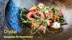  Presentation with octopus - Cool new presentation design with tentacle - traditional french octopus braised cooked backdrop and a tawny brown colored foreground