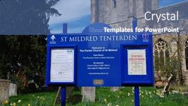  Presentation with church medieval - Theme enhanced with tenterden-england-april-11-2022 background and a teal colored foreground