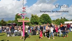  Presentation with free music - Presentation theme having tenterden-england-july-2-2016 background and a light blue colored foreground