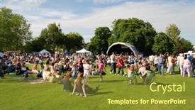  Presentation with festival music - PPT theme enhanced with tenterden-england-june-13 background and a tawny brown colored foreground