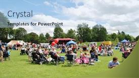  Presentation with free music - Cool new PPT theme with tenterden-england-june-30 backdrop and a light blue colored foreground