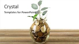  Presentation with table meal plan for osteotphorosis - Amazing PPT theme having tenure - plant growing in bowl backdrop and a white colored foreground