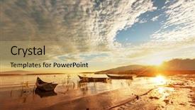  Presentation with fishing boats - Cool new presentation with teotihuacan - fishing boats in mexico backdrop and a coral colored foreground