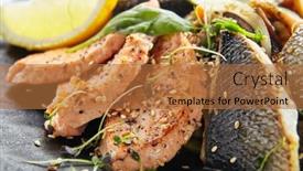  Presentation with soy sauce - Cool new theme with teppanyaki-style-seafood-grilled-mixed backdrop and a coral colored foreground