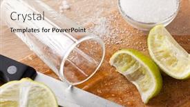  Presentation with tequila - Slides with tequila drink background and a lemonade colored foreground