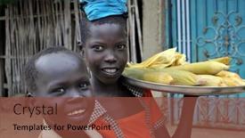  Presentation with south sudan - Presentation theme having terekeka-june-11-unidentified-children background and a tawny brown colored foreground