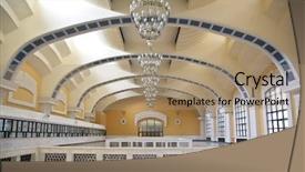  Presentation with terminal - Cool new presentation theme with terminal s hall backdrop and a coral colored foreground