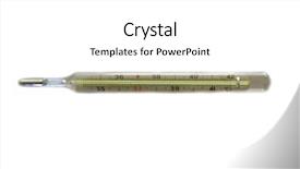  Presentation with medical pill medicine white blue - Audience pleasing PPT theme consisting of termometer - medical thermometer over white backdrop and a  colored foreground