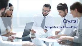  Presentation with project management - Amazing presentation theme having terms of the contract backdrop and a sky blue colored foreground