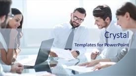  Presentation with project management - PPT theme consisting of terms of the contract background and a light blue colored foreground