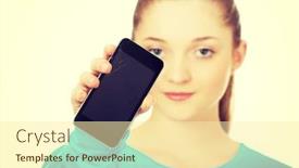  Presentation with cracked - PPT layouts having tern-woman-with-a-broken background and a cream colored foreground