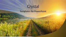  Presentation with green beauty - PPT layouts having ternopil ukraine europe beauty world background and a yellow colored foreground