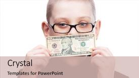  Presentation with david letterman top ten - Slide deck enhanced with terorism money - scared ten year old blond background and a soft green colored foreground