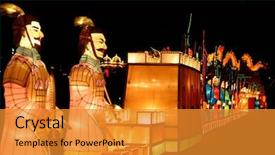  Presentation with terra - Presentation having  background and a  colored foreground