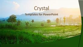  Presentation with bali - Cool new PPT theme with terrace in mountains bali indonesia backdrop and a cream colored foreground