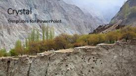  Presentation with oasis - Slide deck consisting of terrace ladakh jammu kashmir background and a light blue colored foreground