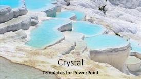  Presentation with turkey - Colorful theme enhanced with terraces in pamukkale turkey backdrop and a soft green colored foreground