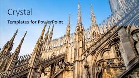  Presentation with e mc2 einstein s famous - Slide set featuring terraces-of-the-famous-duomo background and a light blue colored foreground