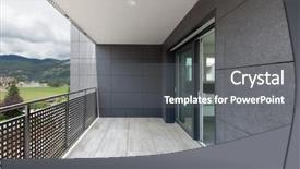  Presentation with architecture - Slides having terre - architecture contemporary balcony background and a gray colored foreground
