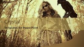  Presentation with raven black - Slide set enhanced with terrible-forest-sorcerer background and a yellow colored foreground