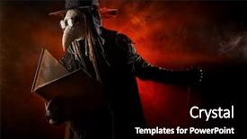  Presentation with europe - Colorful theme enhanced with terrible plague doctor medieval europe backdrop and a black colored foreground
