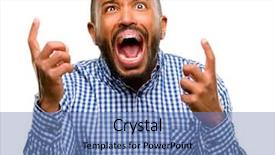  Presentation with african american men - Colorful PPT theme enhanced with terrified and nervous expressing anxiety backdrop and a  colored foreground