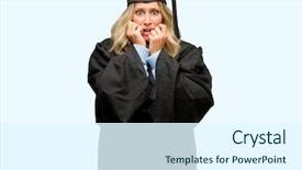  Presentation with nervous sistem - Presentation design enhanced with terrified and nervous expressing anxiety background and a  colored foreground