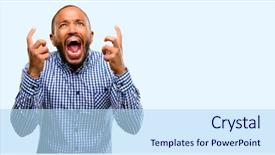  Presentation with african american christianity - Audience pleasing slide deck consisting of terrified and nervous expressing anxiety backdrop and a  colored foreground