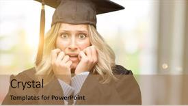  Presentation with panic - PPT layouts featuring terrified and nervous expressing anxiety background and a  colored foreground