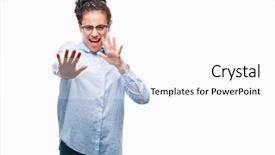  Presentation with african american business - Presentation theme enhanced with terrifying - young braided hair african american background and a white colored foreground