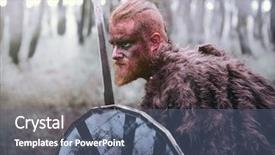  Presentation with sword - Amazing presentation having terrifying viking with his ax backdrop and a ocean colored foreground