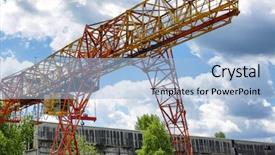  Presentation with crane - Cool new theme with  backdrop and a  colored foreground