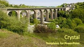  Presentation with road safety children - Amazing slides having tes - road viaduct dinan brittany france backdrop and a tawny brown colored foreground