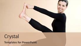  Presentation with math sports - Slides enhanced with tes - yoga young girl goes background and a coral colored foreground