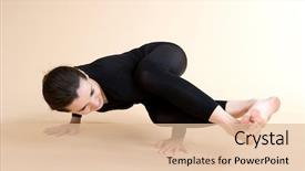  Presentation with sports - Amazing theme having tes - yoga young girl goes backdrop and a lemonade colored foreground