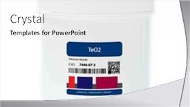  Presentation with chemical - Slides featuring tes2-tellurium-iv-sulfide-chemical and a white colored foreground