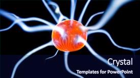  Presentation with plasma - Audience pleasing presentation design consisting of tesla - closeup of plasma ball isolated backdrop and a navy blue colored foreground