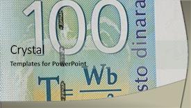  Presentation with magnetic - PPT layouts consisting of tesla - serbian dinar bill background and a light gray colored foreground