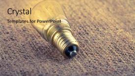  Presentation with glowing light bulb light bulb - Slide set featuring tesla - traditional retro light bulb glowing background and a coral colored foreground