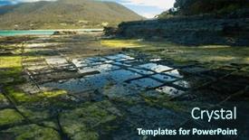  Presentation with pavement - Presentation design enhanced with tessellated-pavement-in-tasmania background and a  colored foreground