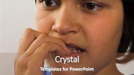  Presentation with anxiety - Presentation theme featuring test anxiety - boy biting his finger nails background and a  colored foreground